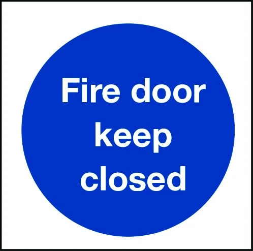 Fire Door Keep Closed Sign